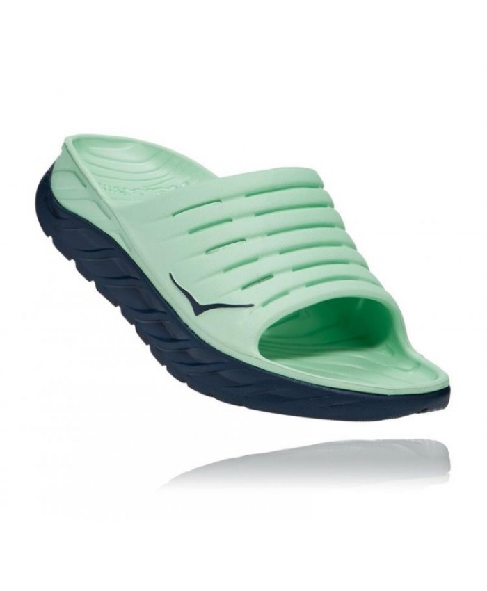 Men's ORA Recovery Slide Green Ash / Outer Space